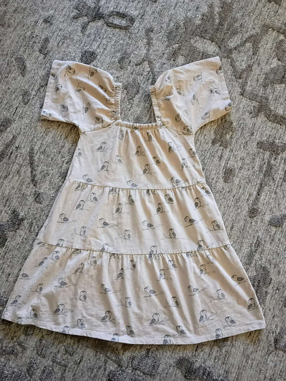 Rylee + Cru Owl Print Dress  Size: 8-9 Years Material: 100% Cotton EUC